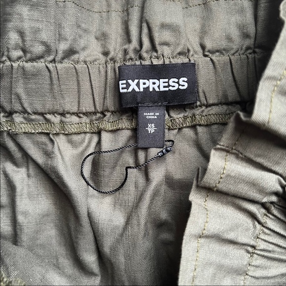 Express High Waisted Tie Waist Wrap Mini Skirt - Picture 3 of 4